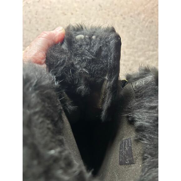 Coach Monogram C Rabbit Fur Lined Lace Up Boots Women’s 8 - Picture 9 of 10